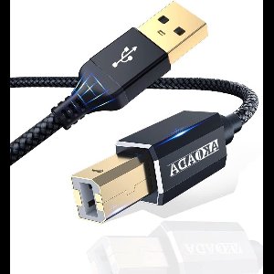 JGS Premium - USB Printerkabel 4.5M - Scannerkabel - USB A naar USB B 2.0 - Printerkabel voor verschillende merken - Zwart