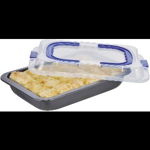 HI Cakevorm met deksel - multicolor - metaal - kunststof - met handvat