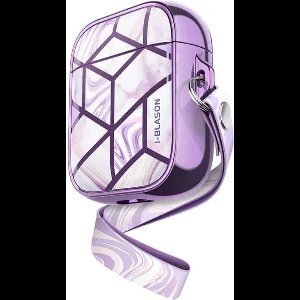 Supcase Cosmo natuursteen hoesje voor AirPods 1 en 2 - paars