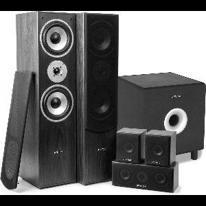 Surround set home cinema 5.0 - Fenton 1150 Watt met 200 Watt 10'' actieve subwoofer - Zwart