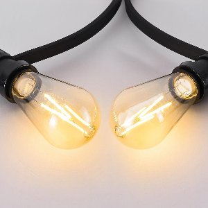 LumenXL lichtsnoer voor buiten 20 meter 20 fittingen - 2,5 watt 2700K LED filament lampen - excl. dimmer