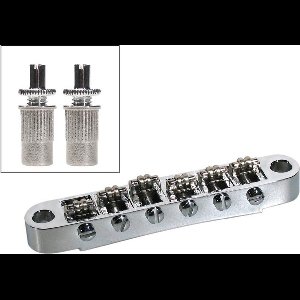 Gitaar roller brug Boston 27536 chroom