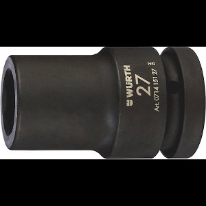 Wurth - 1 inch krachtdop, metrisch, zeskant, lang - 1 inch krachtdopsleutel zeskant, metrisch, lang x 1 st Sleutelwijdte 32 mm