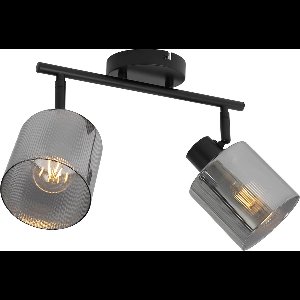 QAZQA laura - Art Deco Wand en Plafondspot | Spotje | Opbouwspot - 2 lichts - L 56 cm - Goud - Woonkamer | Slaapkamer | Keuken