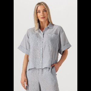 MSCH Copenhagen Mschkinley 2 4 Shirt Stp Dames - Jurken - Grijs - Maat M/L