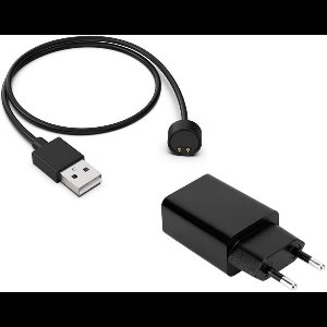 Oplader met adapter geschikt voor Xiaomi Mi Band 7 / 6 / 5 - Strap-it Oplaadkabel - charger - lader