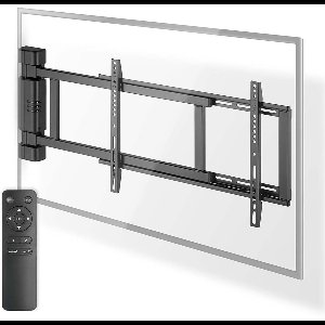 Nedis Gemotoriseerde TV Muurbeugel – 32-75" – 50 kg – Draaibaar – Zwart