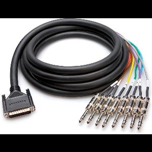 Hosa Technology - DTP-802 - audio kabel 2 m 8 x 6.35mm TRS Zwart