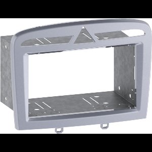 2-DIN Paneel geschikt voor Peugeot 308 09/2007- / 308CC 03/2009- / 408 04/2010- / RCZ zilver