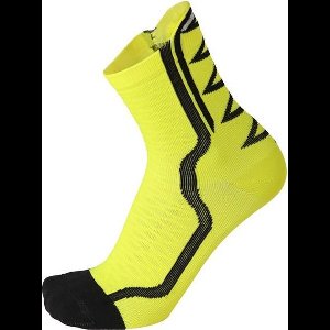 Lightweight extra dry bike sock 15 cm neon geel M