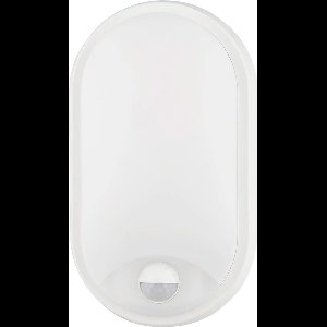 LED Wandlamp met Sensor - Kozolux Porta - 15W 1200lm - Aanpasbare Lichtkleur 3in1 CCT - IP54 - Ovaal - Wit