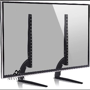 Nevolis TV Stand 2Pcs TV Monitor Bracket Universal Steel Stand 14-42 Inch Flat Screens Large Load Capacity Easy Installation .