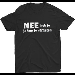 Passie voor stickers T-shirt XXL met tekst: Nee heb je, ja kun je vergeten