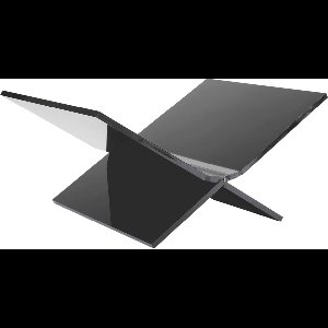 Boekenstandaard - Acrylglas Boekenhouder - Mat Zwart - 36x24cm - Modern Design - Bookstand - Book Holder