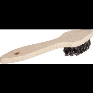 Excellent Poetsborstel voor leder - 17 cm - Lederonderhoud - Duurzame poetsborstel voor leer - licht stijve haren - Met ophanggat