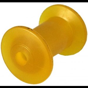 98x68,5 mm kielrol geel 16 mm naafdiameter