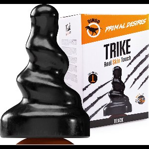 Dinoo - Primal Desires Extra Grote Dildo Met Zuignap Trike - Zwart