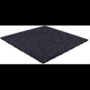 Sportvloertegel FIFTEEN 100x100 cm - 20 mm - Donkergrijs EPDM - Zwart SBR