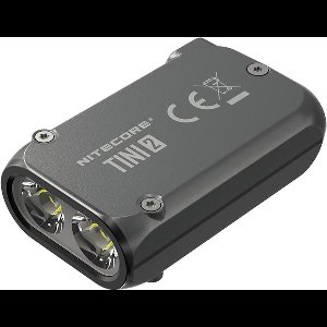 NiteCore TINI 2 grau Zaklamp werkt op een accu LED 500 lm 14 g