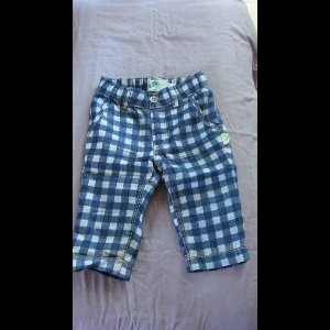 XS Feet by Moodstreet broek geruit blauw met wit maat 62