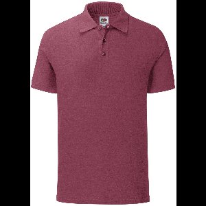 Fruit Of The Loom Heren Iconisch Poloshirt. (Heather Bordeaux)