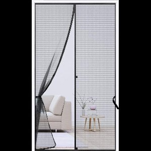 FEDEC Magnetisch Vliegengordijn - Hordeur - Deurgordijn - 99x210 cm - Zwart