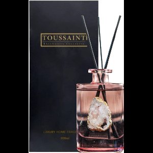 Exclusieve Luxe Geurstokjes Met Edelsteen > Bergkristal | Tresor In Love 200ml (Roze) | Toussaint Interieur