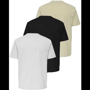 ONLY&SONS - ONSJEFF REG SS PRINT TEE 3-PACK OTL - Heren - T-shirts