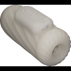 LoveToy - Knights Ring - Vibrerende Dual Purpose Sleeve - Spiraal - Wit