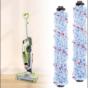 Geschikt voor Stofzuigerrolborstels (2 stuks), multi-oppervlak borstelrol 1868/1866 Vervangende onderdelen voor Bissell CrossWave Pet Pro & CrossWave 1785-serie, vergelijk met onderdeel 1608683, 160-8683, 1608684