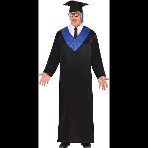 FIESTAS GUIRCA, S.L. - Afstudeerkostuum voor volwassenen blauw-zwart - M (48)