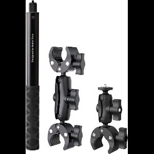 Motor Mount bundle 4 Insta360 - Pro Motor set voor Insta360 One X5 X4 X3 X2 X R GO Ace GO3 -Onzichtbare Selfie Stick 1.1m Motor bundle Pro - Aluminium Mount - Onzichtbare Selfie Stick Aluminium- Pro- no Drone no problem - Insta360 One X4 -Insta360 X5