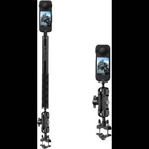 Motorcycle Mount Voor Insta360 One X5 X4- Bionische Motor Mount 4 Insta360 - Upgrade Versie Motorfiets Mount - Motorcycle - Motor Insta360 One X4 - Insta360 X5 X4 X3 X2 X R GO Ace GO3- Onzichtbare Selfie Stick 1.1meter -Motor Mount - Aluminium Mount-