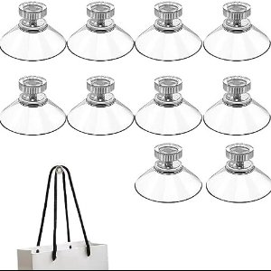 *** 6x Zuignap Met Schroefdraad - Zuignap 40mm - Zuignap - Schroefdraad - Zuignap - Haak Keuken Badkamer - Ophangen Slinger Ballon - Feest - van Heble® ***