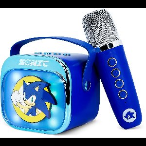Sonic - karaoke set - bluetooth speaker met draadloze microfoon - met LED verlichting (PopSing)