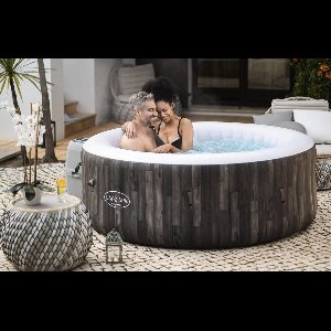Spa Whirlpool – Luxe Opblaasbare Jacuzzi Rond Ø188x66 cm – 669 Liter – 100 AirJet Massagejets – 4-Persoons Whirlpool voor Buiten & Binnen