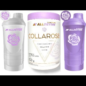 ALDLEYNN BEAUTY Bundel | COLLAROSE Rund Raspberry/Wild Strawberry + 2x SHAKER (Transparant & Violet) | Collageen Supplement + Luxe Shakers | Nutriworld
