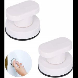 ByShane - Zuignapgreep Deurgreep zonder boren - Sterke zuignap - Trekknop - Badkamer - Draagbaar - Balkondeur - 2 Stuks