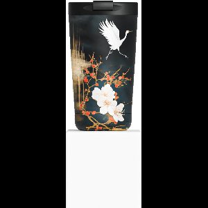 IZY Thermomok - Golden Blossom - 350ML - Inclusief donatie - Koffiebeker to go - Thermosbeker - RVS - 6 uur lang warm - 350 ml