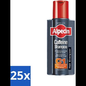 25 x Alpecin - C1 Cafeïne Shampoo - Voor Mannen - 250 ml - Haaruitval - Cafeïne Shampoo - Mannelijk Haar - Haargroei Stimuleren - Anti-haaruitval