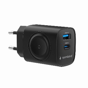 Gembird 2-in-1 Oplader - Smartphone en Apple Watch Lader 20W - Zwart