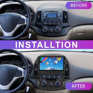 Android 13 Autoradio 9 Inch 2+32GB - Compatibel met Carplay voor Hyundai I30 2006-2011 | GPS + AHD Camera