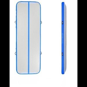 DoneMore® – Gymnastiek luchtmat – tumble track – opblaasbaar – antislip & waterdicht – blauw – 598 × 101 × 10 cm – 19,2 kg