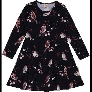 Walkiddy® Kinder Jurk – Meisjes – Little Sparrows serie – Maat 98 – GOTS-gecertificeerd Biologisch Katoen