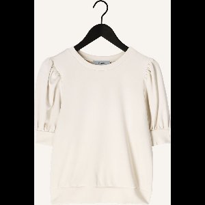 Minus Mslivana T-shirt Tops & T-shirts Dames - Shirt - Creme - Maat M