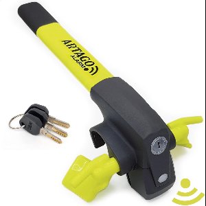 Anti-theft Car Steering Wheel Lock 2 in 1 with Smart Alarm 120dB