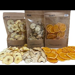 Noodpakket Gedroogd Fruit - 3x 100 gram (Appel, Peer & Sinaasappel) - Toussaint Botanicals - Gratis Verzending!