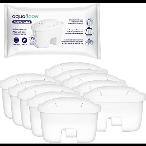 10x Aquafloow Waterfilters voor Brita - voor Waterkan - waterfilters voor Maxtra Maxtra+ en oudere modellen (vóór 2020)