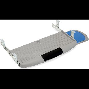 Stunq® Uittrekbare Toetsenbordlade met Extra Muislade en Opbergruimte in Grijs