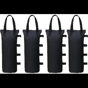 Mmgoqqt-4Pcs-Zandzakken-Zwart-Verzwaringsvoet-50X15Cm-Winddicht-Waterdicht-Oxford-Doek-Voor-Paviljoen-Luifel-Tent-Parasoltenten